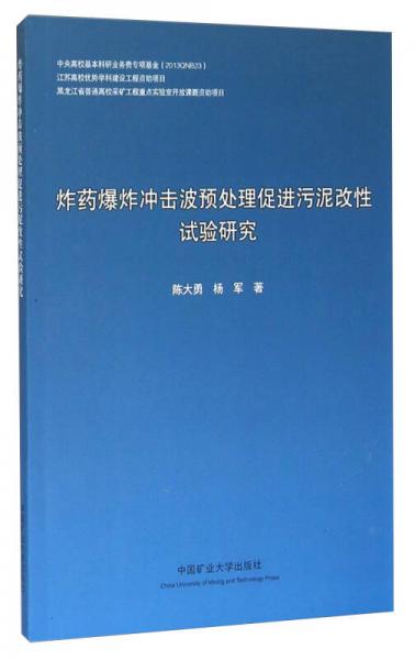 炸藥爆炸沖擊波預(yù)處理促進污泥改性試驗研究
