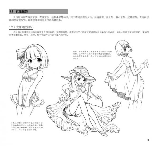 动漫秀场最新版6：漫画素描技法服饰篇