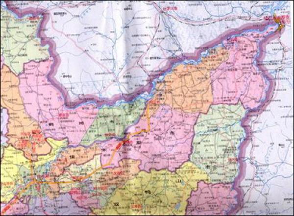 中华人民共和国省、自治区、直辖市系列地图：黑龙江省地图