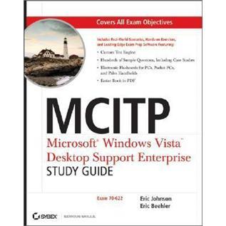 MCITP:MicrosoftWindowsVistaDesktopSupportEnterpriseStudyGuide