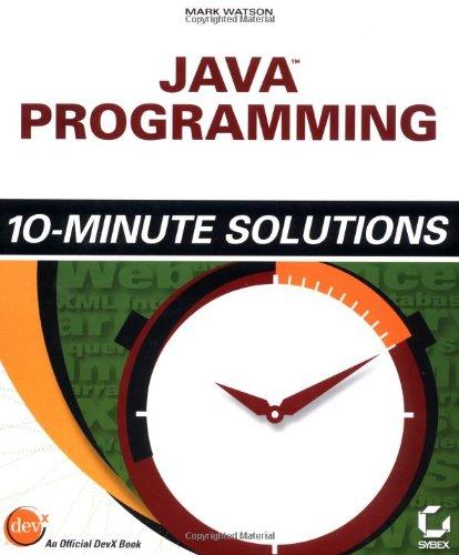 JavaProgramming:10-minuteSolutions