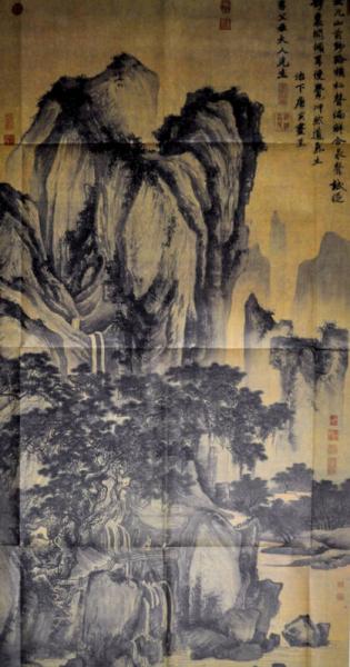 历代书画经典手工宣纸高仿真系列：山路松声图