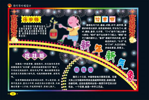 流行手抄报设计：欢庆节日手抄报