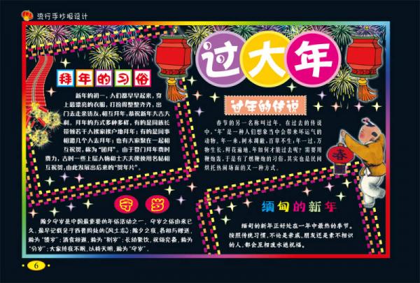 流行手抄报设计：欢庆节日手抄报