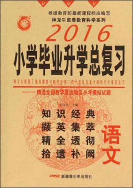 神龙牛皮卷教育科学系列 2016年小学毕业升学总复习：语文（2016）