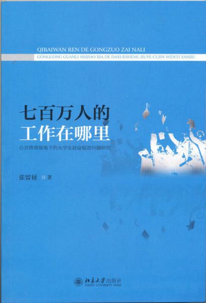七百萬(wàn)人的工作在哪里 公共管理視角下的大學(xué)生就業(yè)促進(jìn)問(wèn)題研究