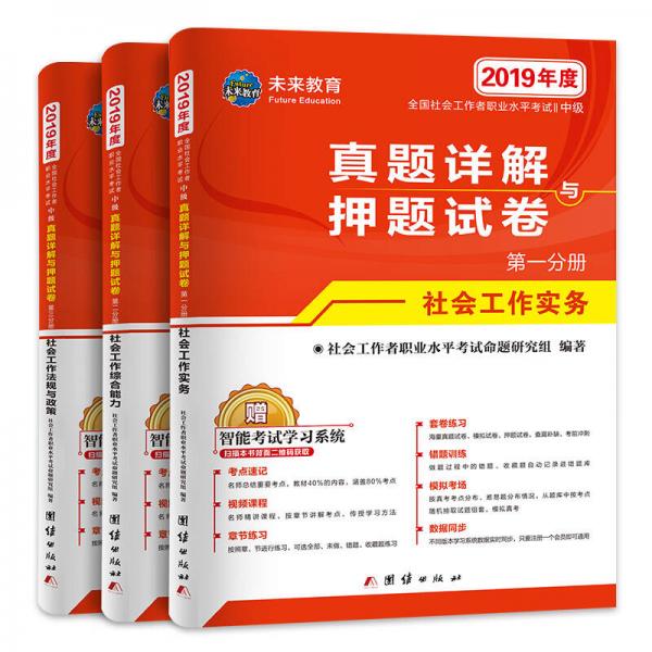 社會工作者中級2019教材配套試卷社會工作實務(wù)+社會工作綜合能力+社會工作法規(guī)與政策（套裝共3冊）