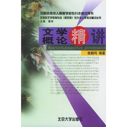 文學(xué)概論精講——漢語(yǔ)言學(xué)教育專業(yè)專長(zhǎng)本入學(xué)考試精講叢書