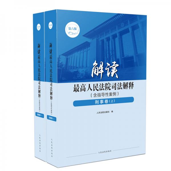 解读最高人民法院司法解释（含指导性案例）刑事卷