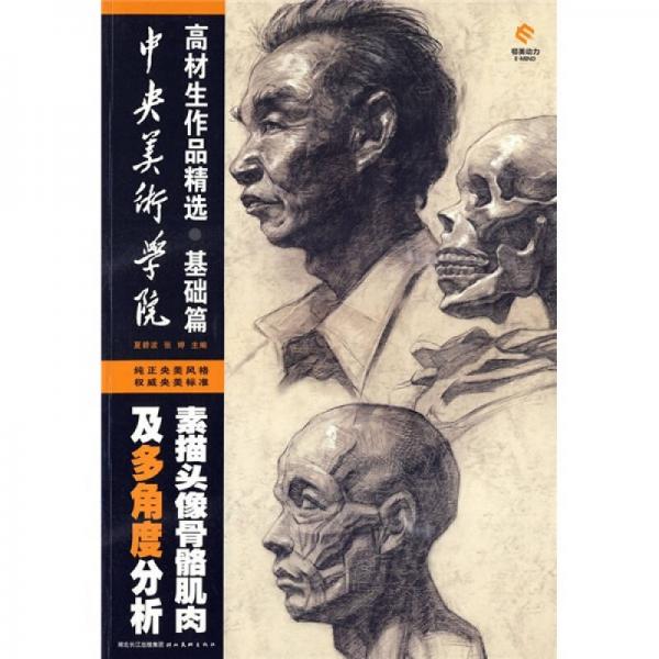 中央美術(shù)學(xué)院高材生作品精選：素描頭像骨骼肌肉及多角度分析（基礎(chǔ)篇）