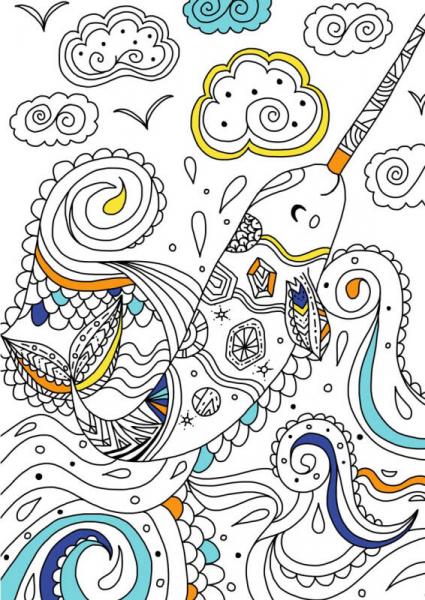 儿童创意手绘涂色书：奇妙的动物