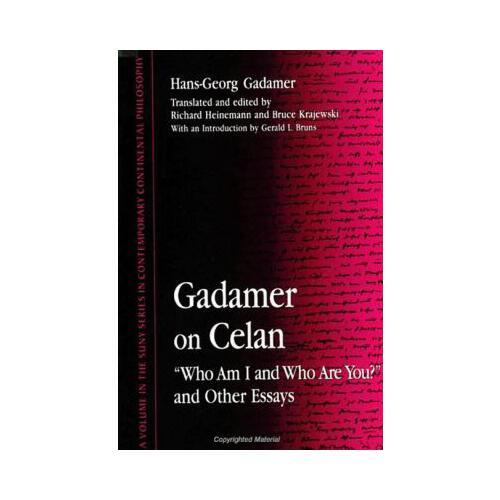 Gadamer on Celan: \