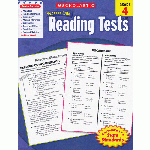 Scholastic Success with Reading Tests: Grade 4 学乐必赢阅读：4年级阅读测验 