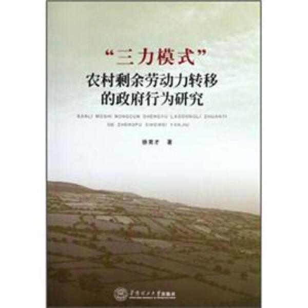 “三力模式”農(nóng)村剩余勞動力轉(zhuǎn)移的政府行為研究