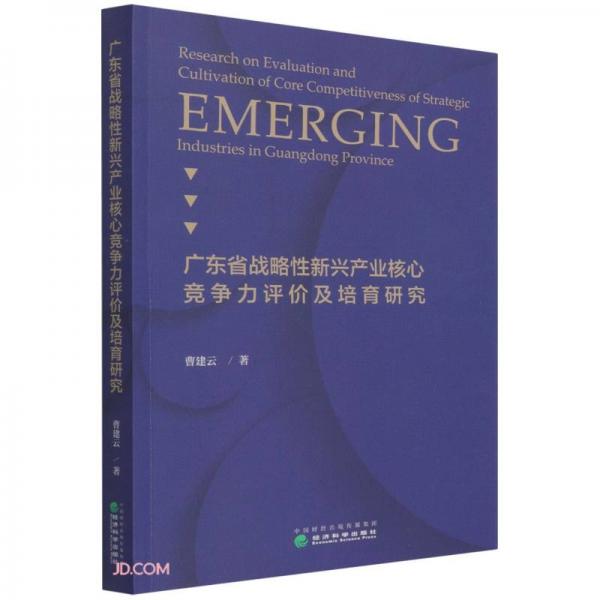 廣東省戰(zhàn)略性新興產(chǎn)業(yè)核心競爭力評價及培育研究