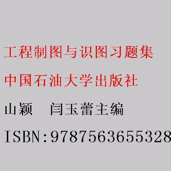 工程制圖與識(shí)圖習(xí)題集 山穎  閆玉蕾主編 中國石油大學(xué)出版社 9787563655328