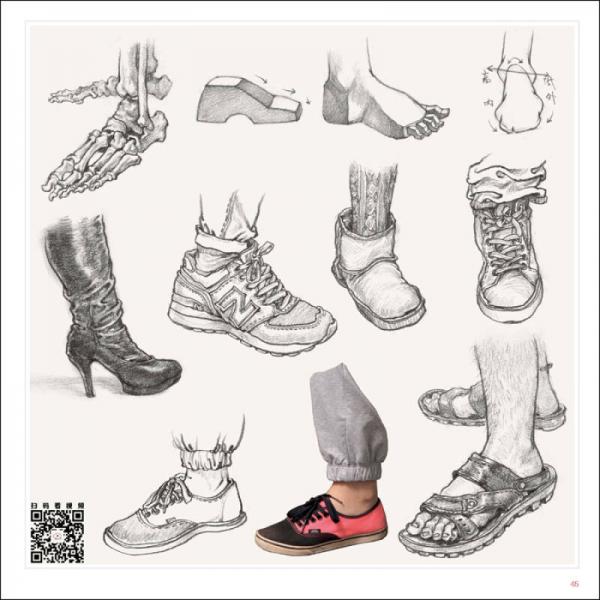 美术大讲堂人物速写临摹范本