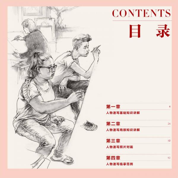 美术大讲堂人物速写临摹范本