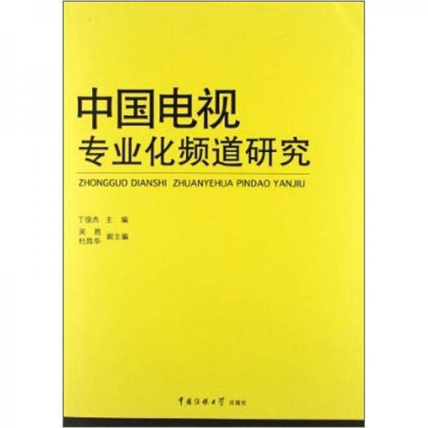 中国电视专业化频道研究