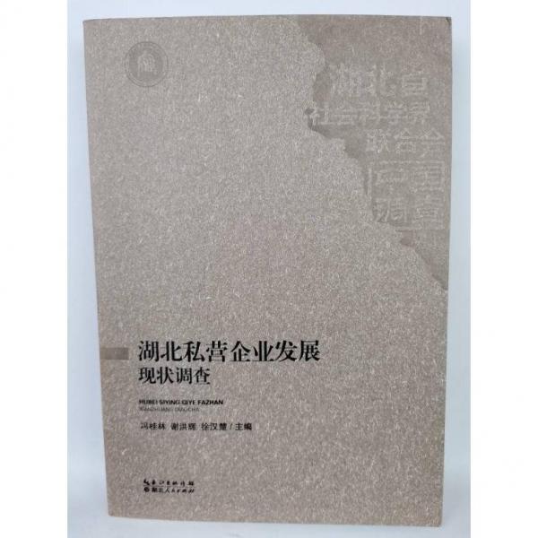 湖北私營企業(yè)發(fā)展現(xiàn)狀調(diào)查 [馮桂林,謝洪輝,徐漢楚]