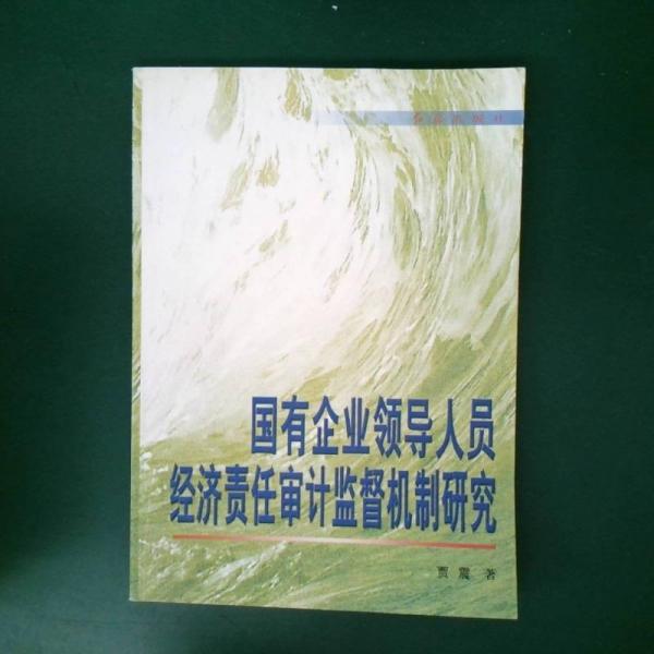 国有企业领导人员经济责任审计监督机制研究