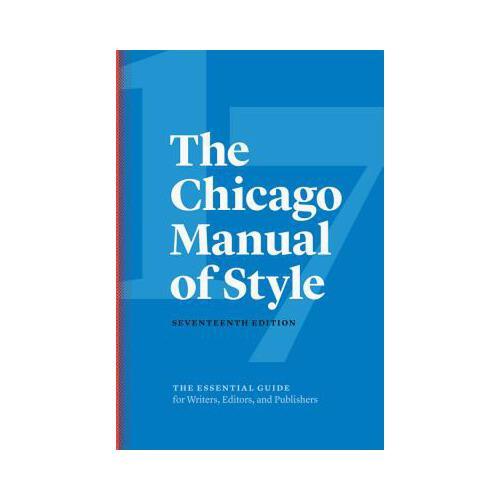 The Chicago Manual of Style, 17th Edition