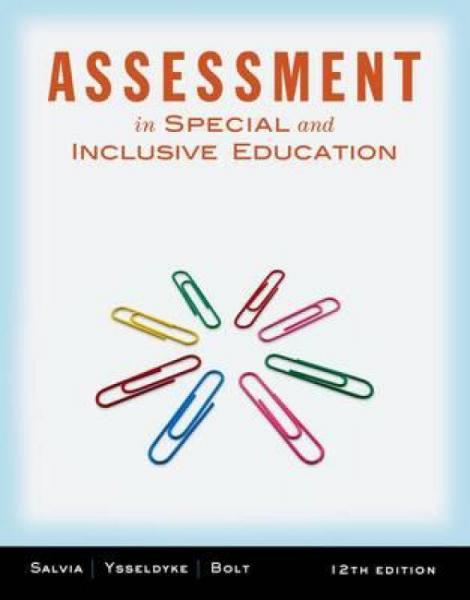 Assessment:InSpecialandInclusiveEducation