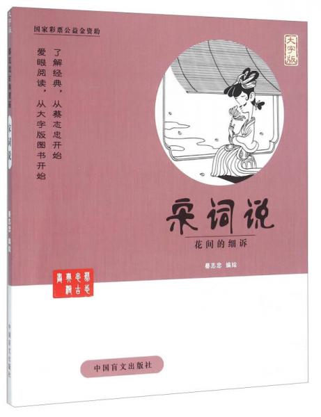 中国盲文出版社 蔡志忠漫画系列 宋词说