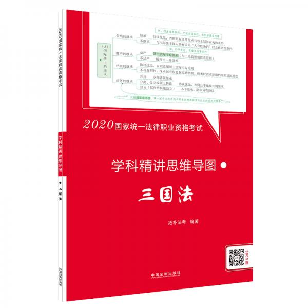 司法考试20202020国家统一法律职业资格考试学科精讲思维导图：三国法