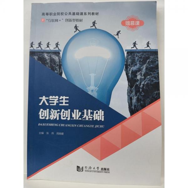 大學(xué)生創(chuàng)新創(chuàng)業(yè)基礎(chǔ) 張祎 周曉曙主編 同濟大學(xué)出版社 9787560864549