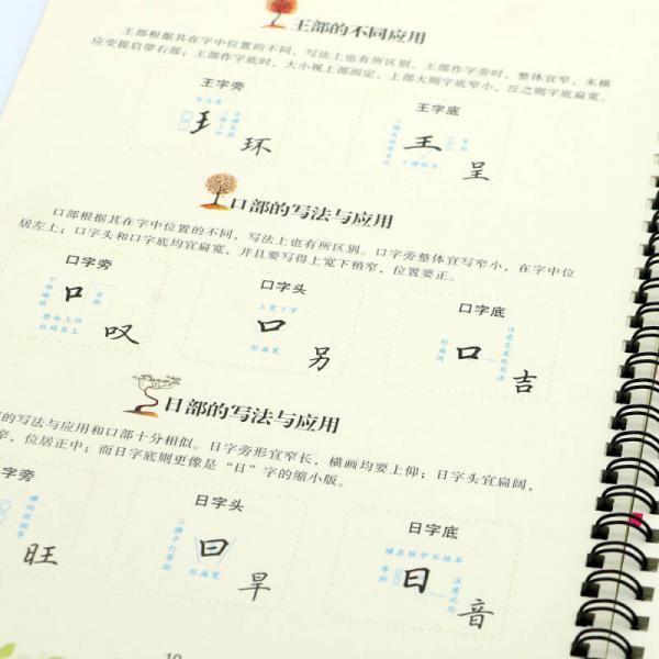 华夏万卷字帖 楷书速成：凹槽练字板