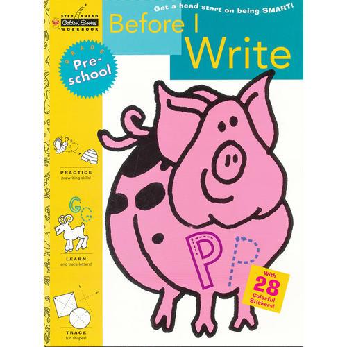 Before I Write (Pre-school, Little Golden Book) 准备写字（金色童书,学龄前练习册）9780307035967