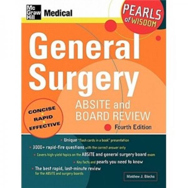 General Surgery ABSITE and Board Review: Pearls of Wisdom, Fourth Edition
