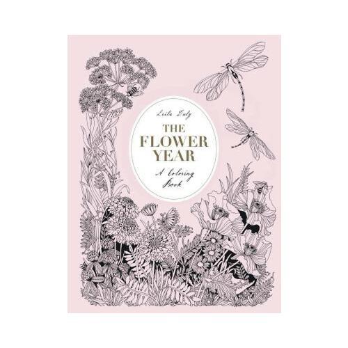 The Flower Year  A Coloring Book