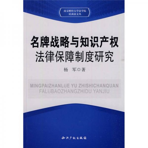 名牌战略与知识产权法律保障制度研究