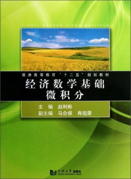 经济数学基础微积分/普通高等教育“十二五”规划教材