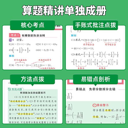 2023阳光同学计算题分层精练数学人教版7年级