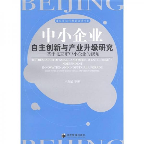 中小企业自主创新与产业升级研究：基于北京市中小企业的视角