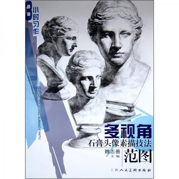 3小時習作：多視角石膏頭像素描技法范圖