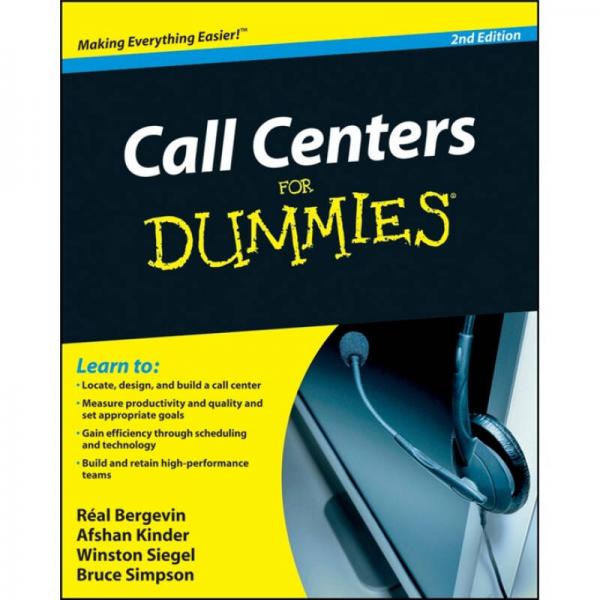 Call Centers For Dummies[傻瓜書-呼叫中心]