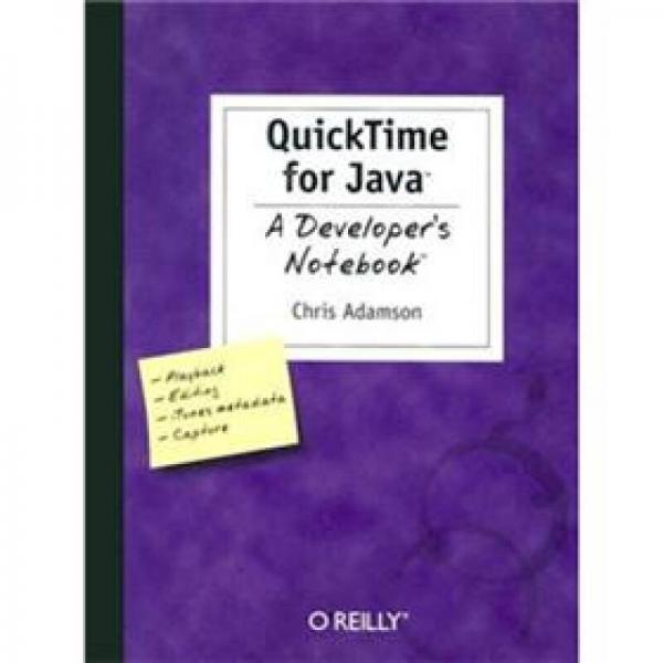QuickTime for Java: A Developer's Notebook