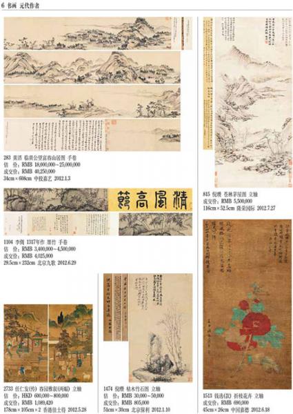 2013古董拍賣年鑒：書畫