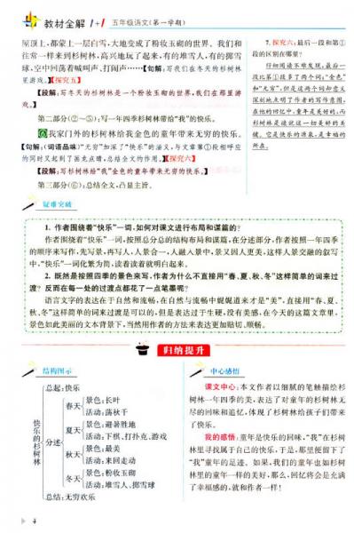 教材全解1+1：五年级语文