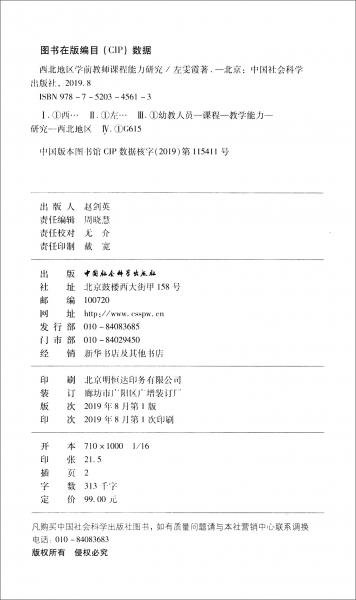 西北地區(qū)學(xué)前教師課程能力研究