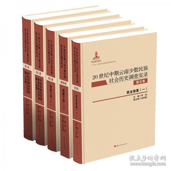 20世紀(jì)中期云南少數(shù)民族社會(huì)歷史調(diào)查實(shí)錄 第四卷