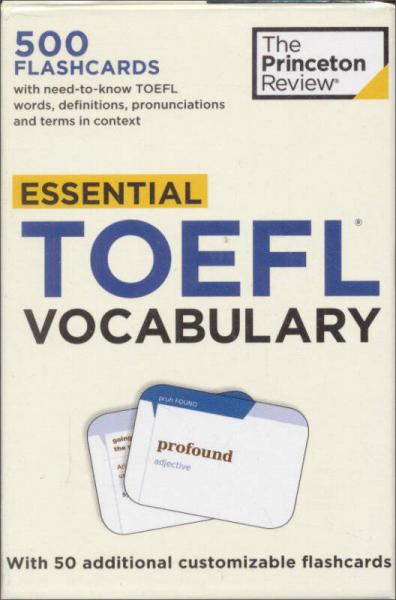 Essential TOEFL Vocabulary (Test Preparation)(Cards)