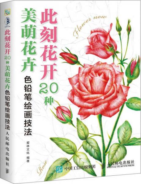 此刻花開：20種美萌花卉色鉛筆技法解析