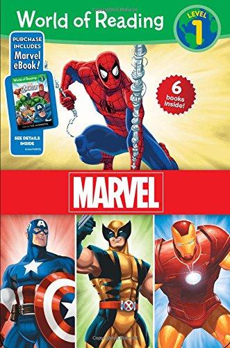 World of Reading Marvel Boxed Set: Level 1: Purchase Includes Marvel eBook!