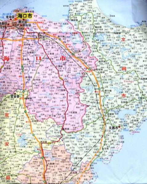 中华人民共和国分省系列地图：海南省地图