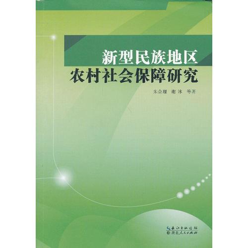 新型民族地区农村社会保障研究
